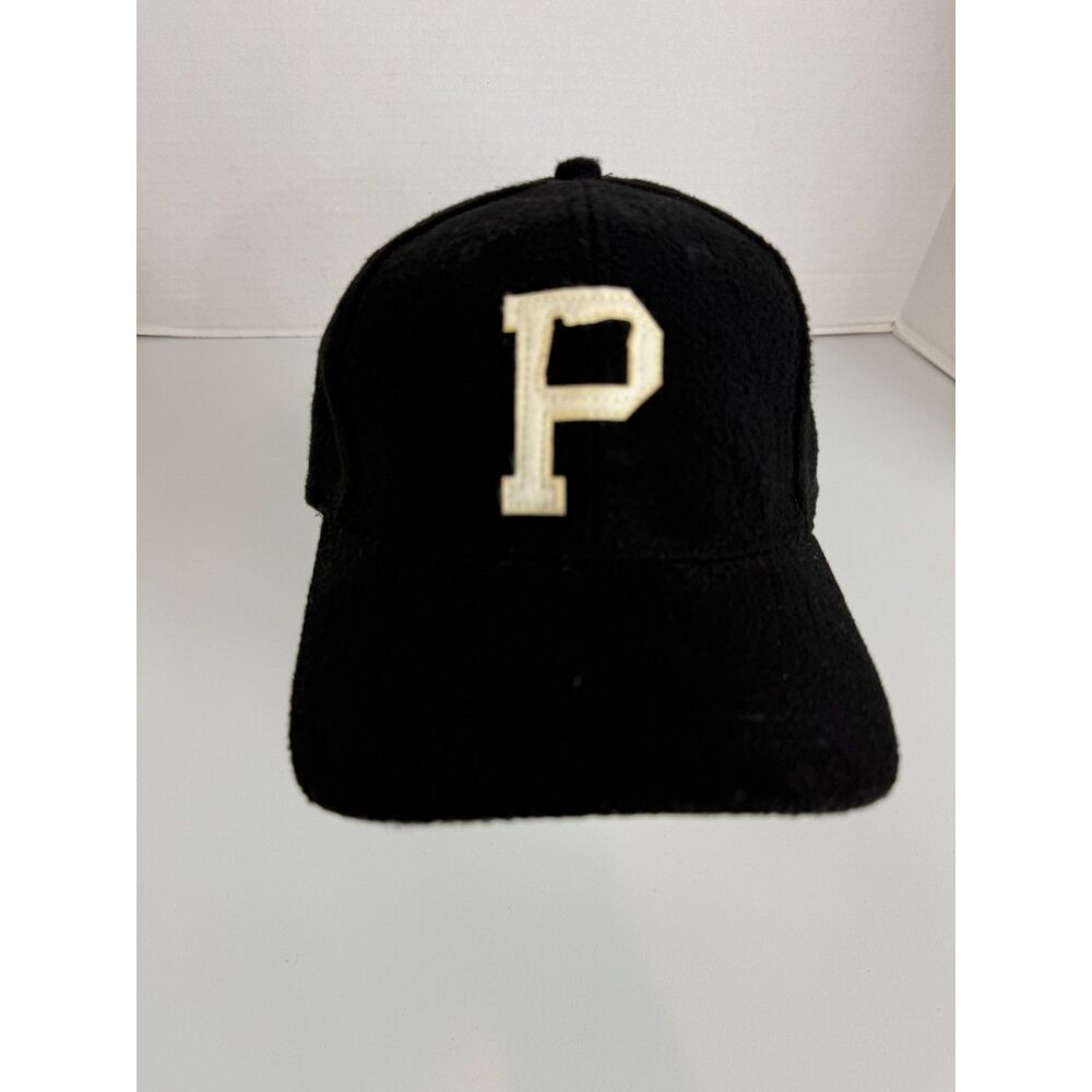 Portland Gear P Cap Black Wool Blend Strapback Oregon Logo Hat Adjustable